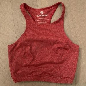 SoulCycle High Neck Open Back Sports Bra